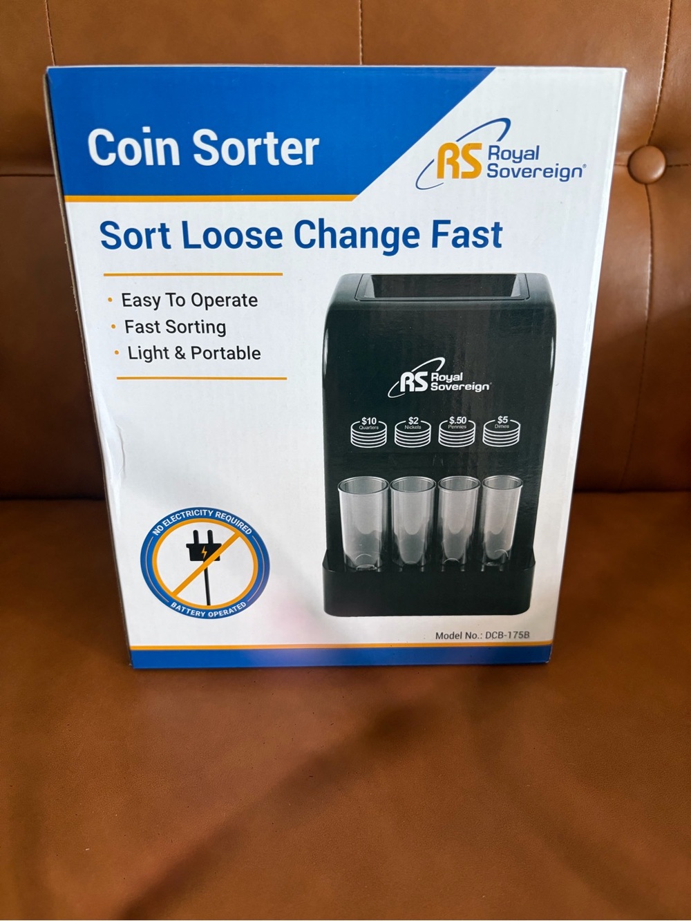 Coin Sorter Royal Sovereign Battery Operated